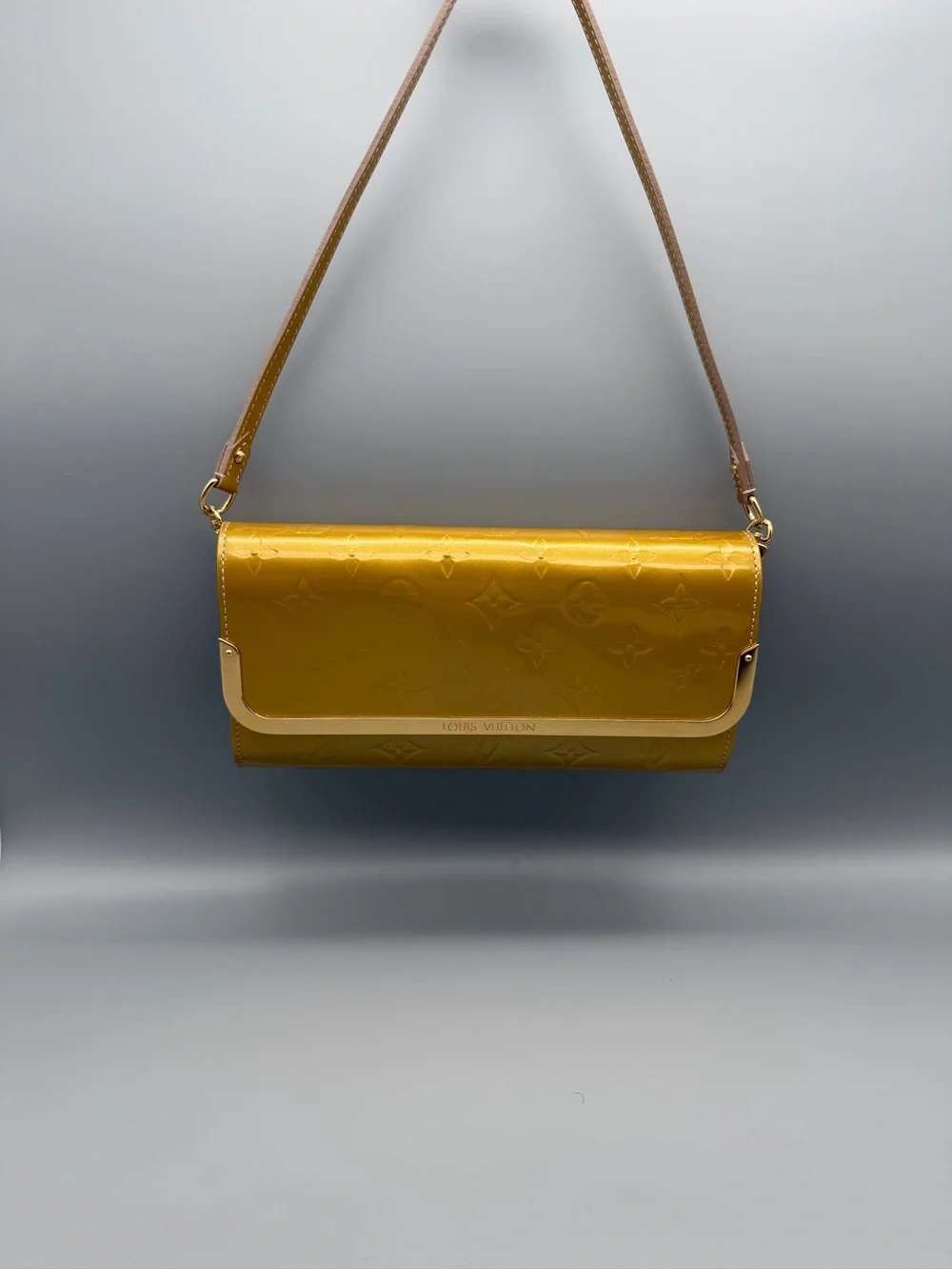 Louis Vuitton Rossmore Yellow Vernis Patent Shoulder Bag